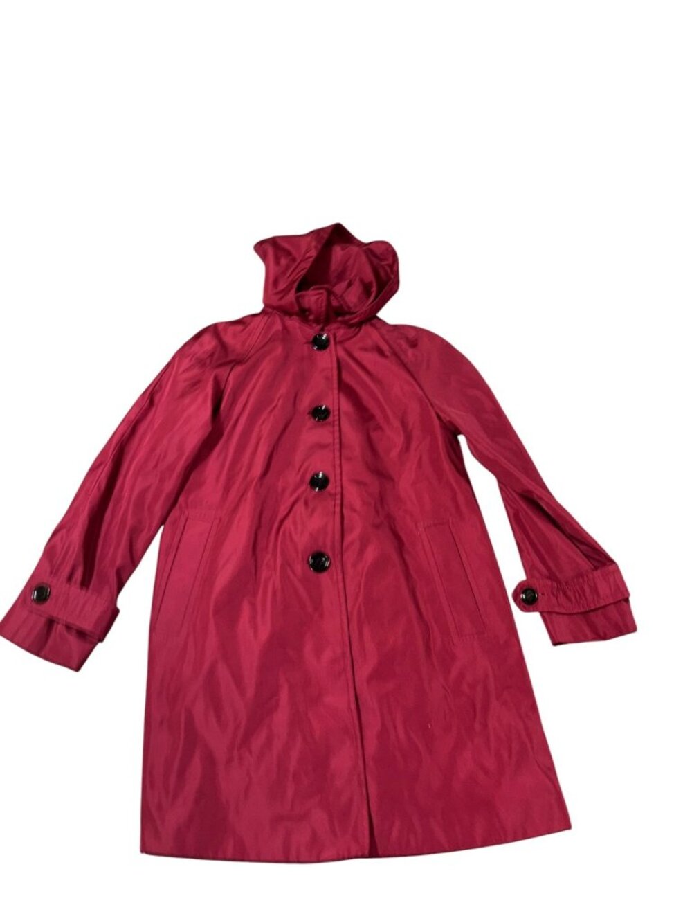 Calvin Klein Small Hooded Burgundy Rain Jacket